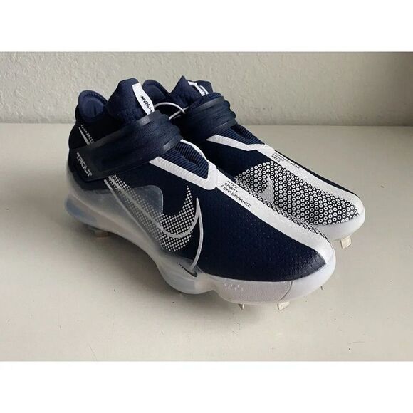 Mens Sz 14 Nike Force Zoom Mike Trout 7 Baseball Cleats CI3134-403 Blue White - Picture 3 of 11